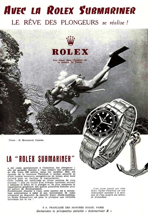 vintage rolex submariner ads.